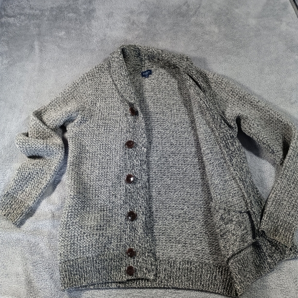 Paul Smith 100% Wool Chunky Knit Cardigan Size Large - Picture 2 of 11